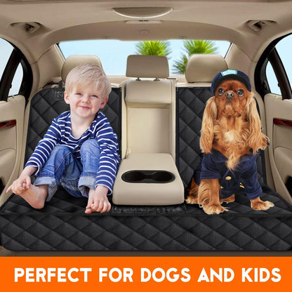Keep your car clean and your furry friend safe with our waterproof Dog Car Seat Cover! Perfect fit for all cars, trucks, and SUVs! 🐾🚗 #PetTravel #DogLovers